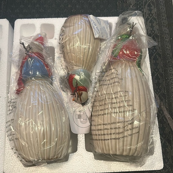 3 festive snowmen décoration - Picture 2 of 3